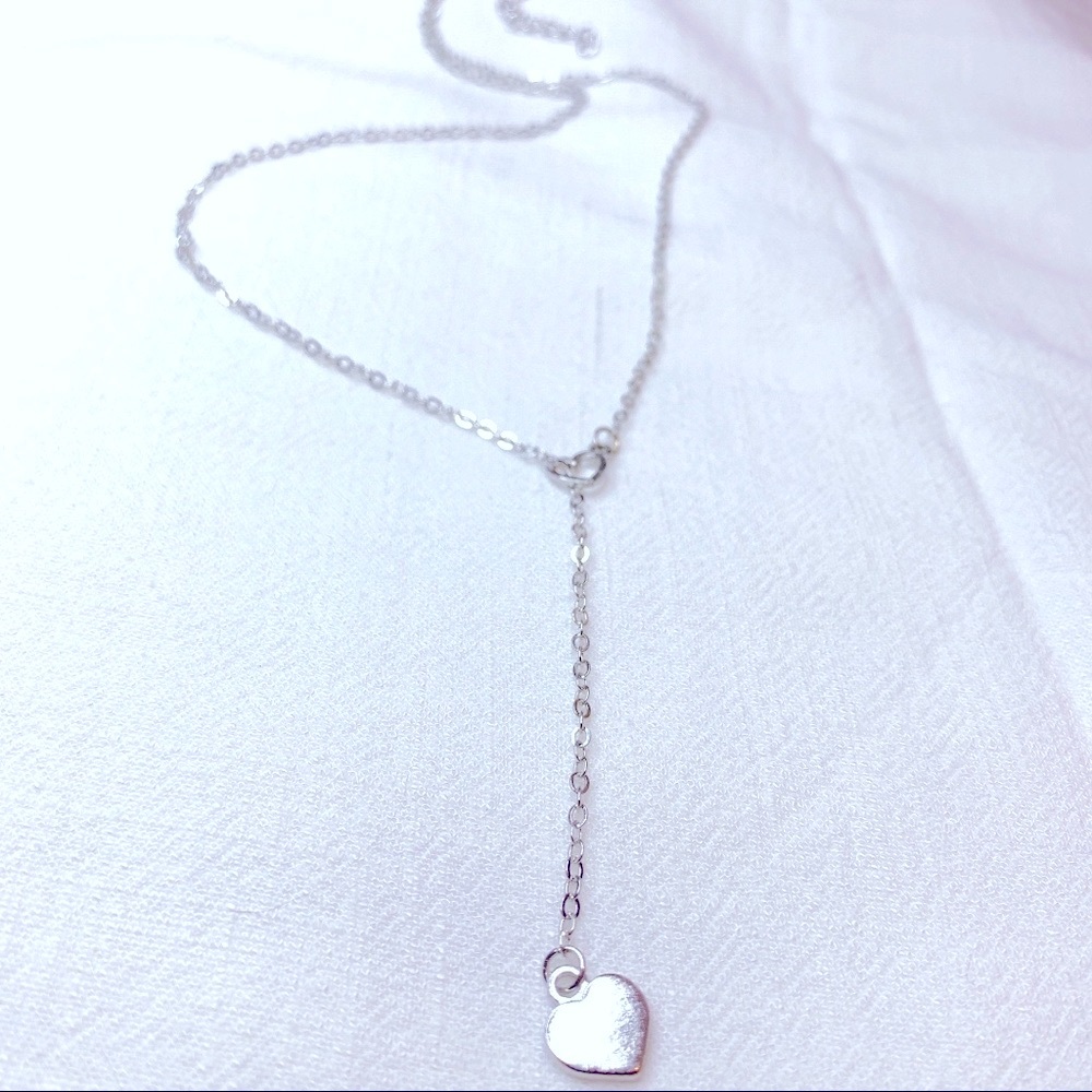 ❣️$25/3❣️ Two Hearts Pendant Sterling Sliver Plated Necklace - Picture 3 of 7